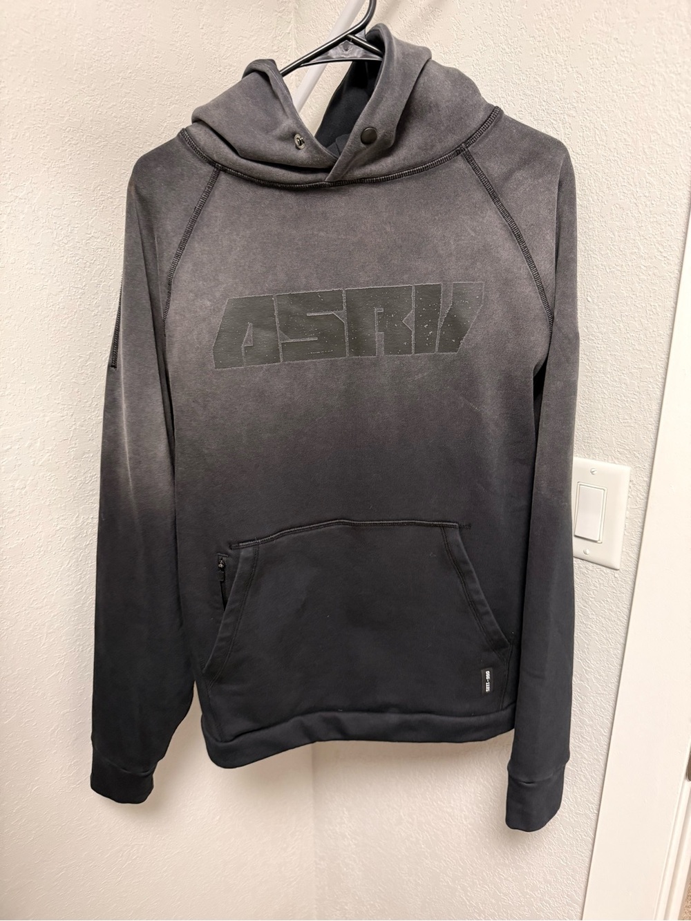 ASRV Men's Black Pullover Hoodie - Medium